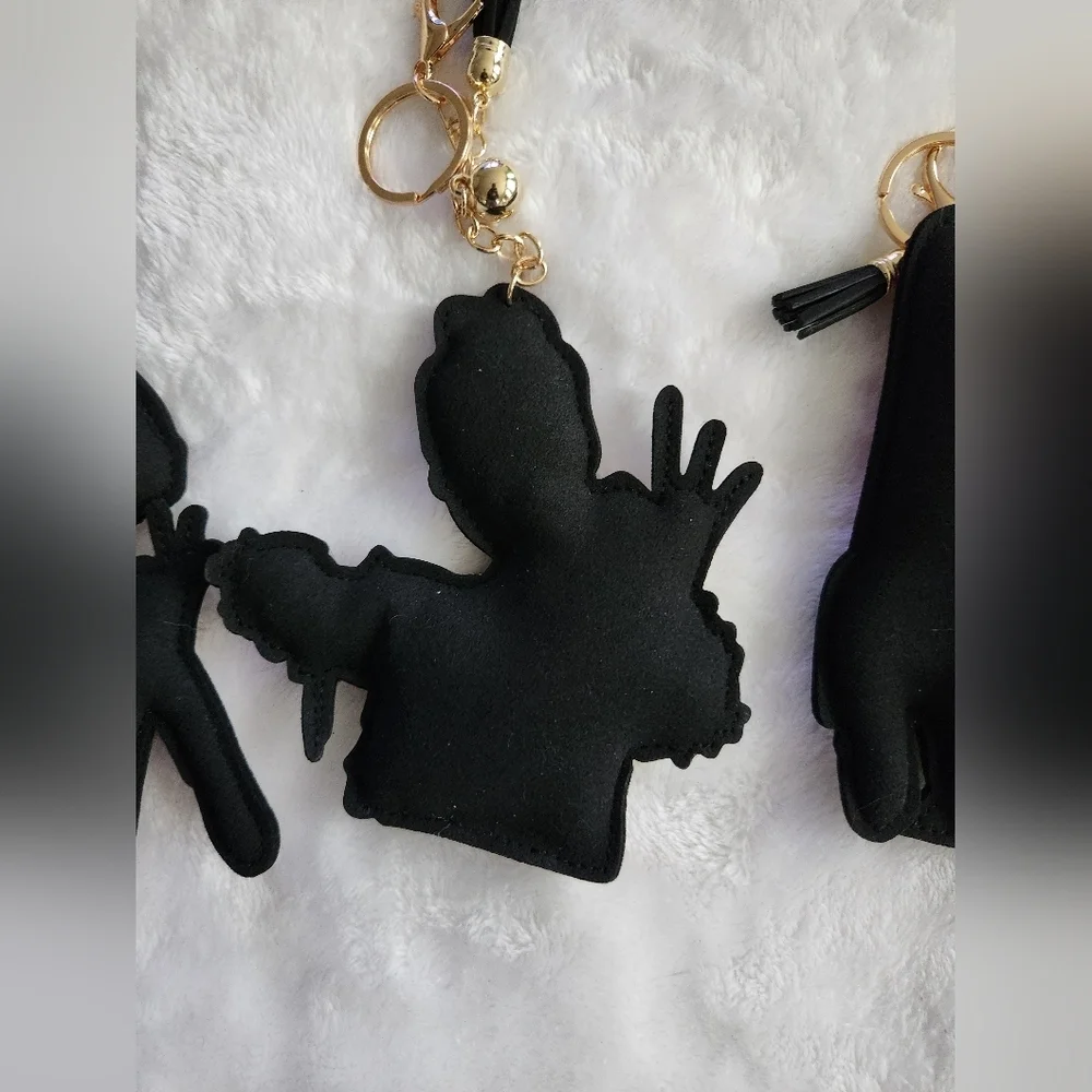 KPop Demon Hunters HUNTR/X Colorful Character Keychains Set Bag Charms